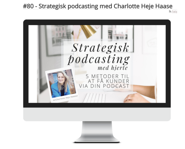 Strategisk podcasting Charlotte Heje Haase